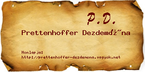 Prettenhoffer Dezdemóna névjegykártya